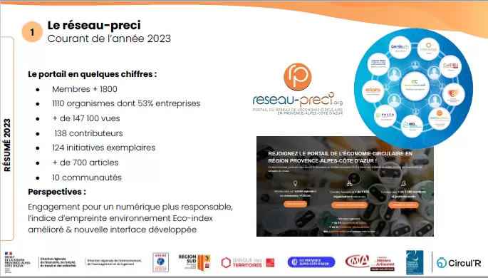 reseau-preci.org , une nouvelle version du portail de l'économie circulaire en Provence-Alpes-Côte d'Azur