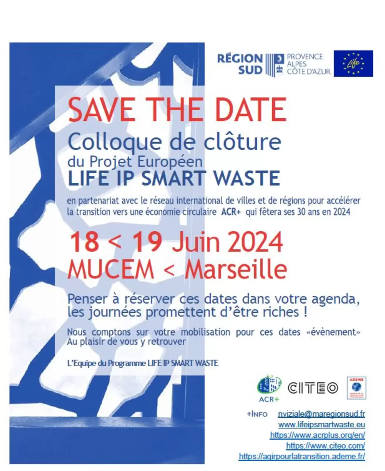 SAVE THE DATE < Colloque (...)