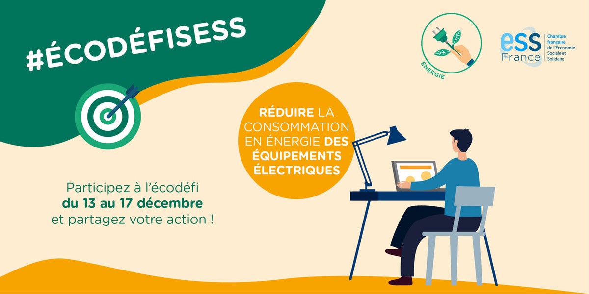 Participez au 4ème éco-défi ESS : réduire la consommation en énergie des équipements électriques.
